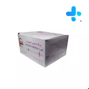  Soha One ml insulin syringe with needle attached 100 Pcs