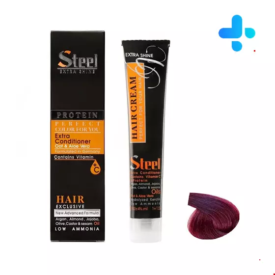 Steel Hair Color 100 ml 5.96