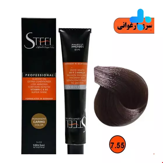 Steel Hair Color 100 ml 7.55