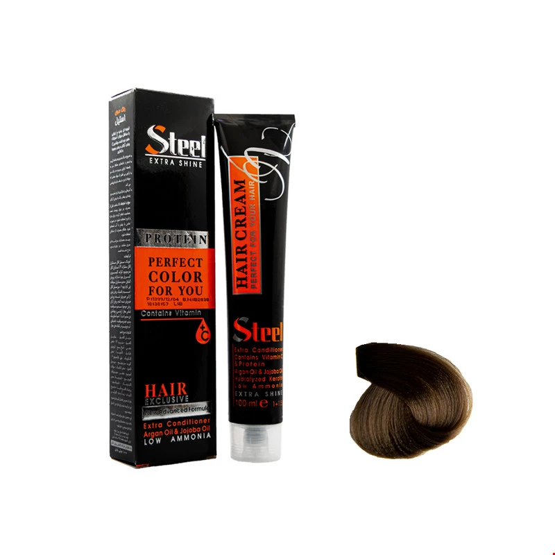 رنگ مو بلوند تنباکویی روشن شماره 7.68 استیل 100 میلی لیتری