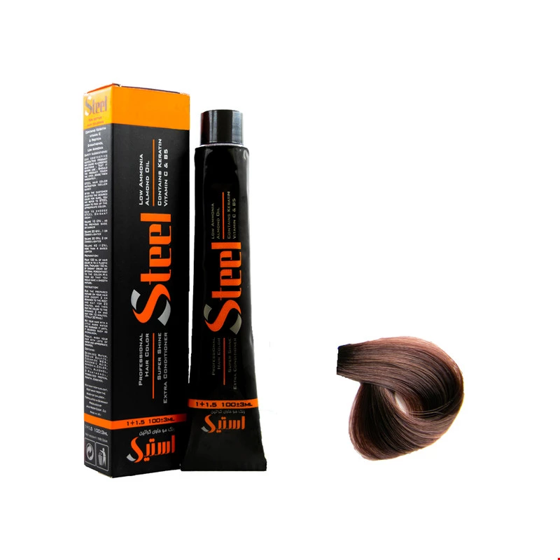 رنگ مو بلوطی روشن شماره 7.69 استیل 100 میلی لیتری