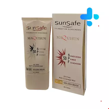 Sun Safe SPF50 Foundation and primer Sunscreen Cream 40 Ml