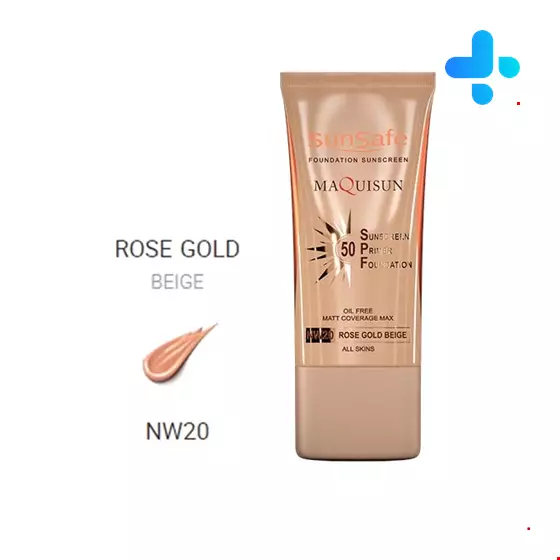 Sun Safe SPF50 Foundation and primer Sunscreen Cream 40 Ml