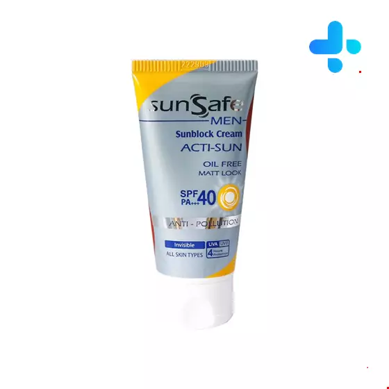 Sunsafe Acti Sun SPF40 Oil free For Men 50 Ml