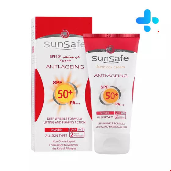 Sunsafe Anti Agening SPF50+ Sunscreen Cream 50 Ml