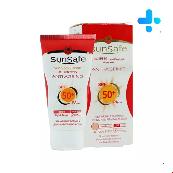 Sunsafe Anti Agening SPF50+ Sunscreen Cream 50 Ml