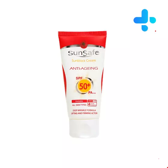 Sunsafe Anti Agening SPF50+ Sunscreen Cream 50 Ml