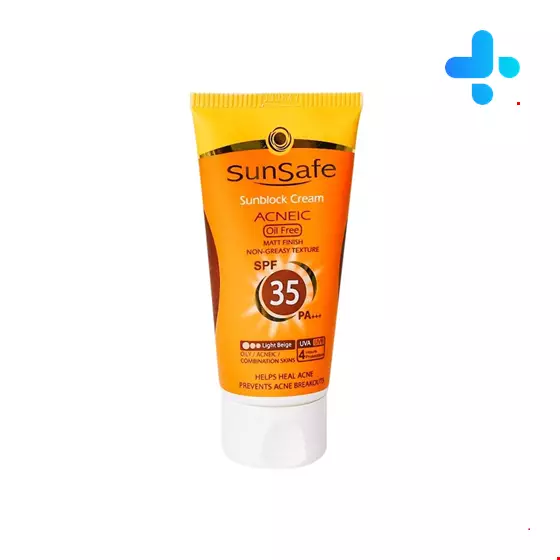 Sunsafe Sunsblock Cream SPF35 Acneic Oil Free 50 Ml
