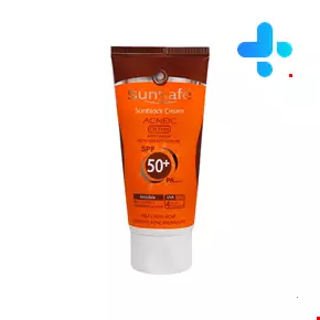 کرم ضد آفتاب SPF50 فاقد چربی مناسب پوست های چرب و آکنه ای سان سیف ۵۰ میلی لیتری