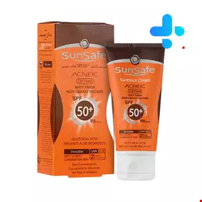 Sunsafe Sunsblock Cream SPF50+ Acneic Oil Free 50 Ml