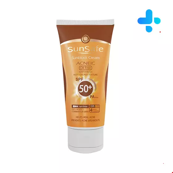 Sunsafe Sunsblock Cream SPF50+ Acneic Oil Free 50 Ml