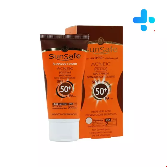 Sunsafe Sunsblock Cream SPF50+ Acneic Oil Free 50 Ml