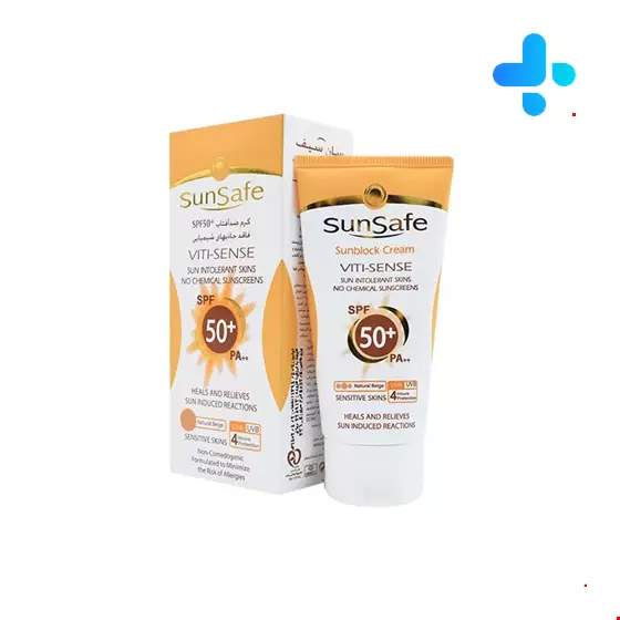 Sunsafe Sunsblock SPF50+ Viti Sense Cream 50 Ml