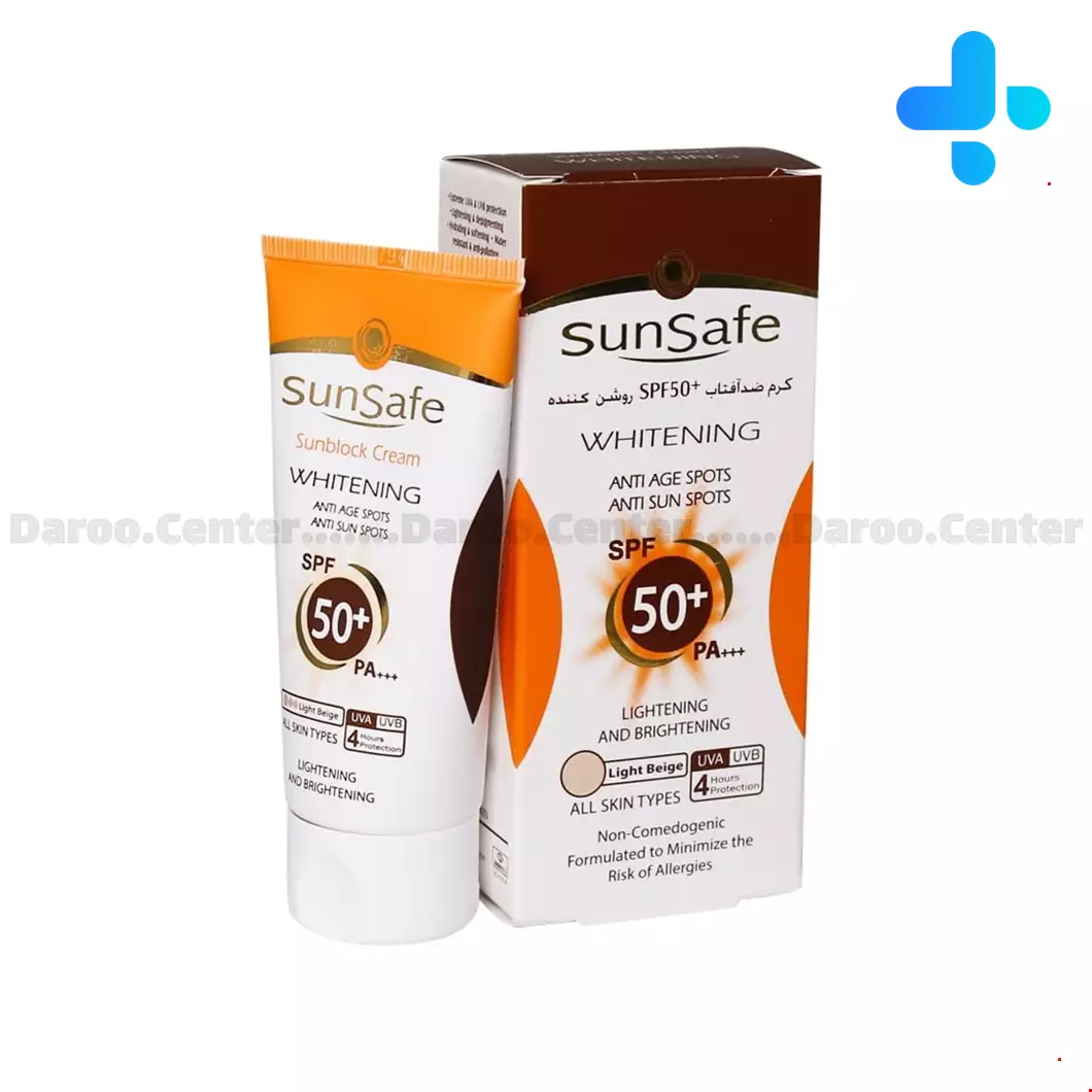 Sunsafe Whitening Sunscreen Cream SPF50 For All Skin Types 50 Ml