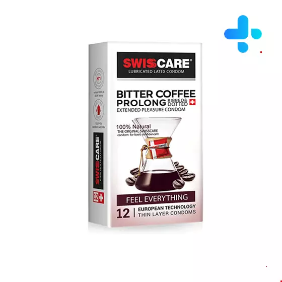 Swiss Care Bitter Coffee Prolong Condoms 12 Pcs
