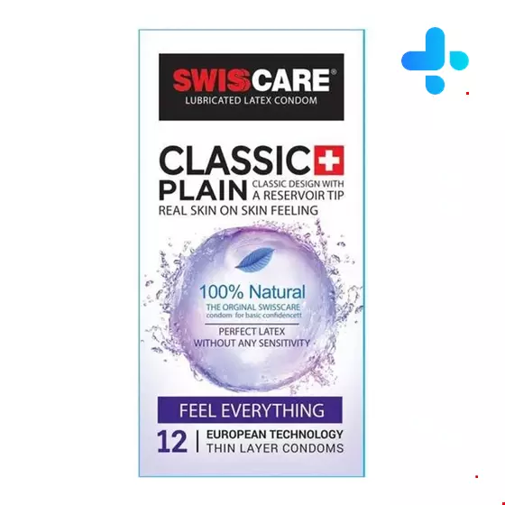  Swiss Care Classic Plain Condoms 12 pcs