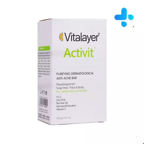 Vitalayer Activit Purifying Dermatological Anti Acne Bar 100 gr