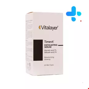 سرم لایه بردار تایم ویت حاوی 7 درصد گلایکولیک اسید ویتالیر 30 میلی لیتری
