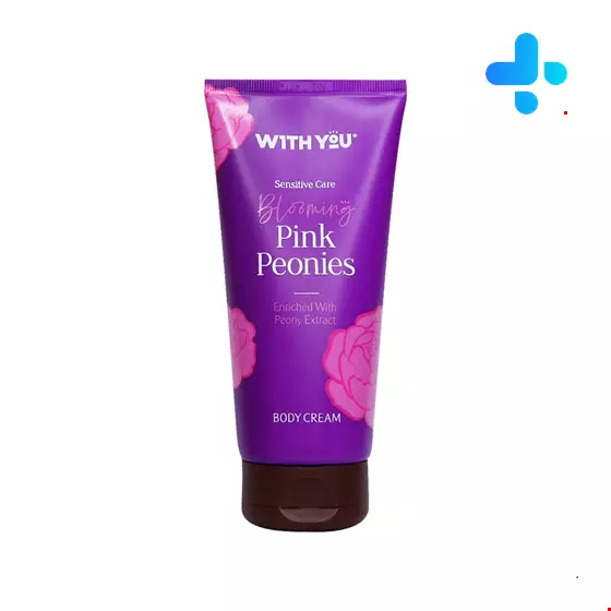 With You Blooming Pink Peonies Body Cream 200 ml