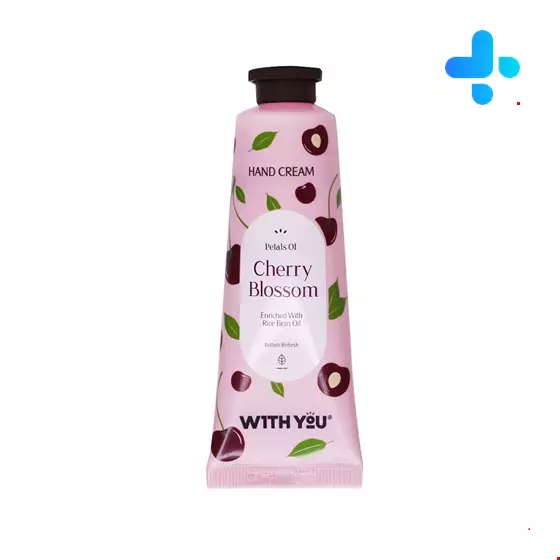 With you Hand Cream With Petals Of Cherry Blossom 50 Ml